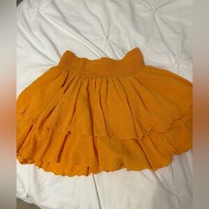 Orange Forever 21 skirt